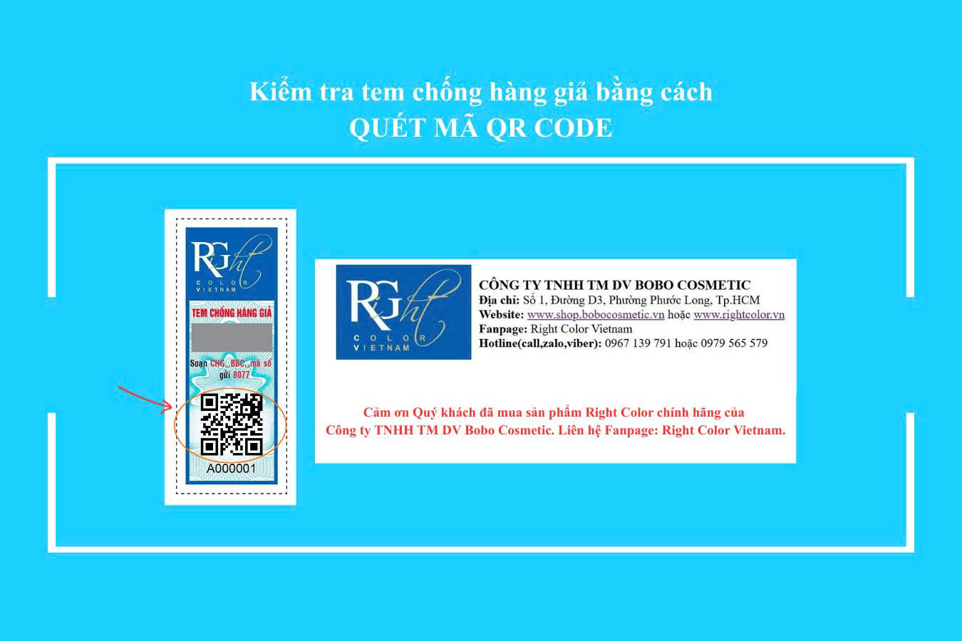 Kiểm tra bằng cách quét mã QR Code